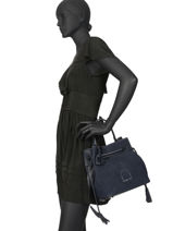 Handtas Jockey Etrier Blauw jockey EJOC06-vue-porte