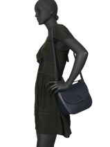 Shoulder Bag Jockey Etrier Blue jockey EJOC11-vue-porte