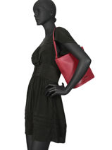 Shoulder Bag Jockey Leather Etrier Orange jockey EJOC13-vue-porte