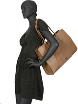 Sac Port� �paule A4 Jockey Etrier Marron jockey EJOC14-vue-porte