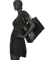 Shoulder Bag A4 Jockey Etrier Black jockey EJOC14-vue-porte