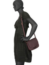 Cross Body Tas Tradition Leder Etrier Violet tradition EHER22-vue-porte