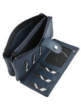 Purse Leather Etrier Blue blanco 600907-vue-porte