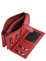 Purse Leather Etrier Orange blanco 600907-vue-porte