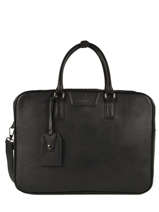 Briefcase 2 Compartments With 15" Laptop Sleeve Etrier Black EMAN12