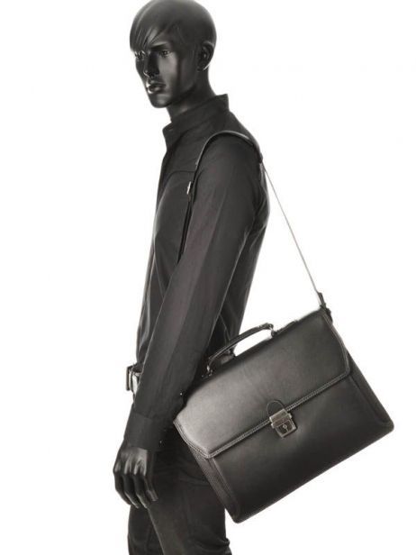 Serviette 2 Compartiments Etrier Noir flandres 22148 vue secondaire 2