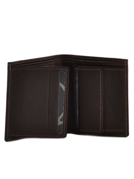 Purse Leather Etrier Brown oil 790618 other view 3