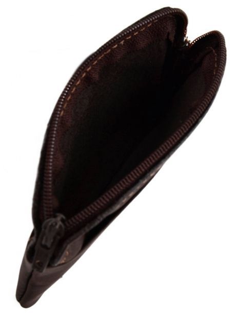 Purse Leather Etrier Brown oil 790339 other view 3