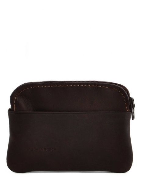 Purse Leather Etrier Brown oil 790339 other view 2