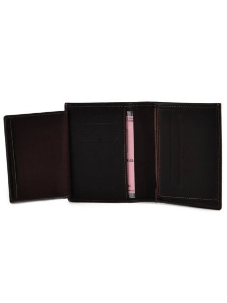 Wallet Leather Etrier Brown oil 790624 other view 4