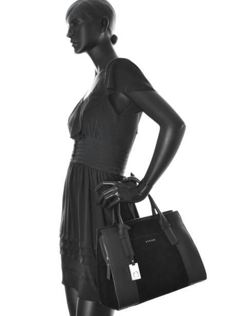 Sac Trapèze Caleche Cuir Etrier Noir caleche ECAL001B vue secondaire 2