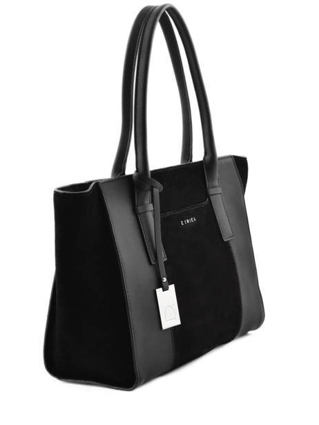 Sac Shopping Caleche Cuir Etrier Noir caleche ECAL003B vue secondaire 4