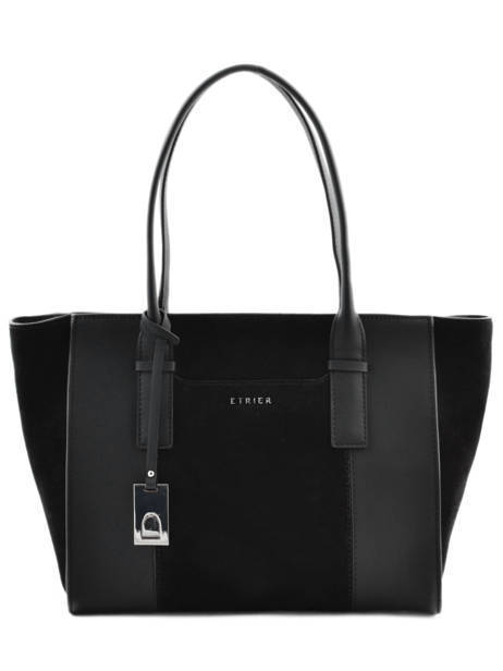 Sac Shopping Caleche Cuir Etrier Noir caleche ECAL003B