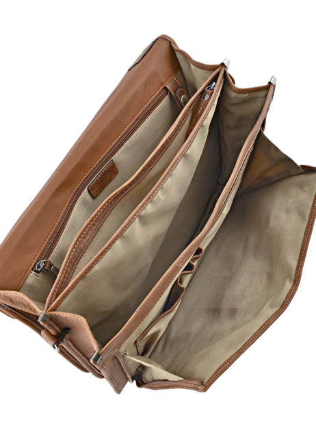 Briefcase 3 Compartments Etrier Black spider S34207 other view 4