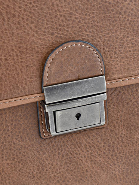 Briefcase 3 Compartments Etrier Black spider S34207 other view 1