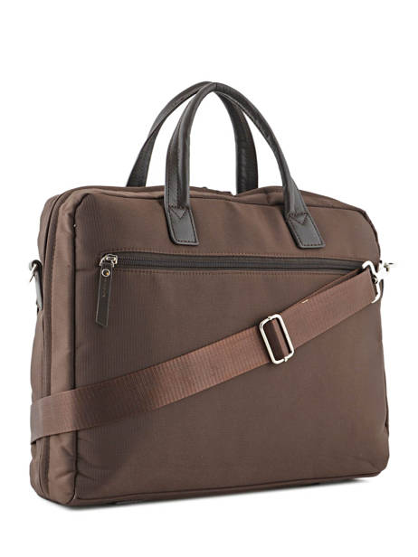 Porte-documents 2 Compartiments + Pc 15'' Etrier Marron ultra light LN11064 vue secondaire 3