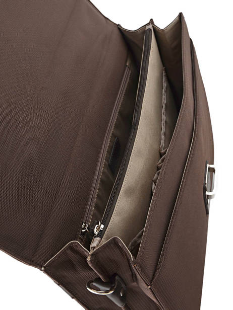 Serviette 2 Compartiments Etrier Marron ultra light LN11749 vue secondaire 4