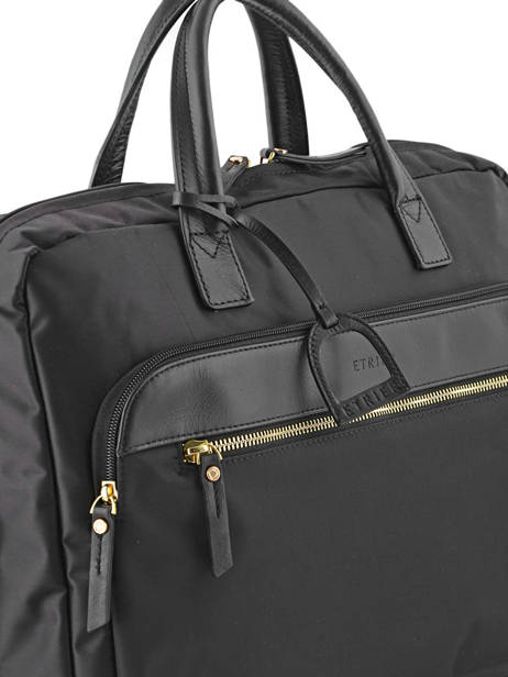 Briefcase 2 Compartments + 15'' Pc Etrier Black plum PL11064 other view 1