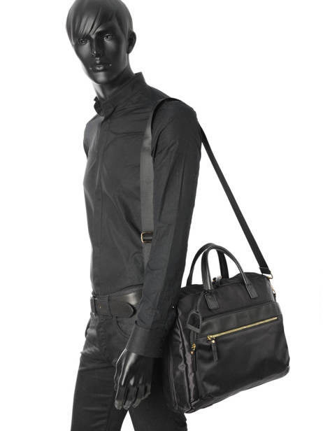 Briefcase 2 Compartments + 15'' Pc Etrier Black plum PL11064 other view 2