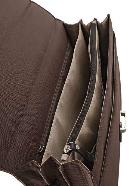 Serviette 3 Compartiments Etrier Marron ultra light LN117491 vue secondaire 4