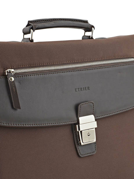 Serviette 3 Compartiments Etrier Marron ultra light LN117491 vue secondaire 1