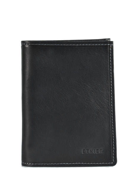 Portefeuille Leder Etrier Zwart oil 790143