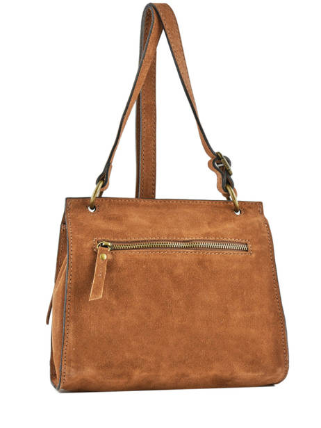 Sac Bandoulière Etrier Marron cheyenne ECHE01 vue secondaire 4