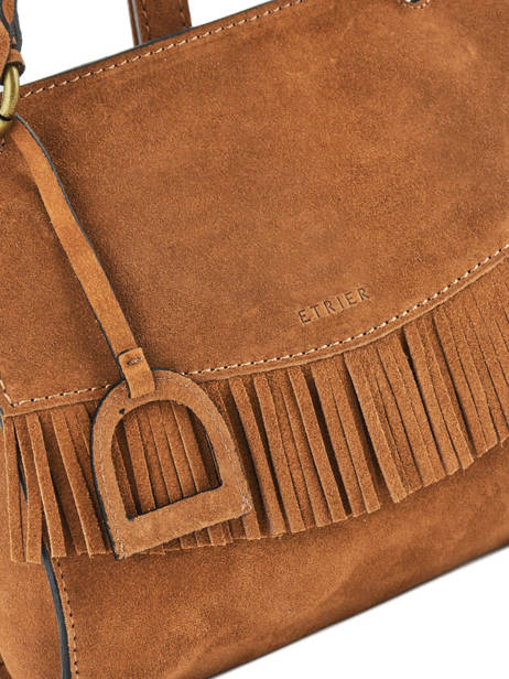 Sac Bandoulière Etrier Marron cheyenne ECHE01 vue secondaire 1
