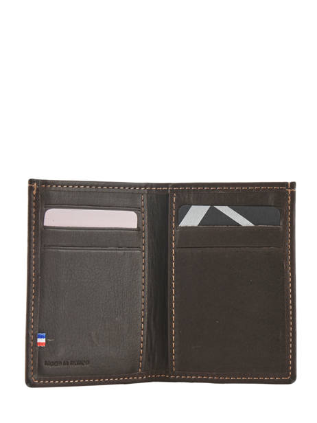 Card Holder Leather Etrier Brown oil 790013 other view 2
