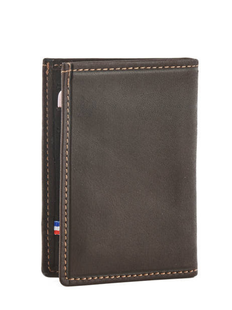 Card Holder Leather Etrier Brown oil 790013 other view 1