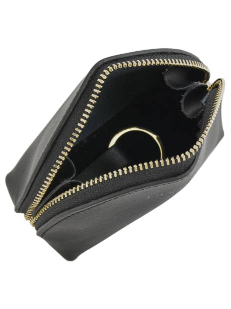 Porte-monnaie Cuir Etrier Noir kyo EKY902 vue secondaire 1