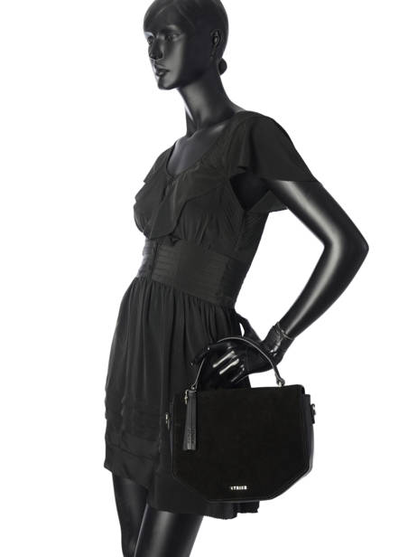 Sac Bandoulière Caleche Cuir Etrier Noir caleche ECAL013B vue secondaire 2