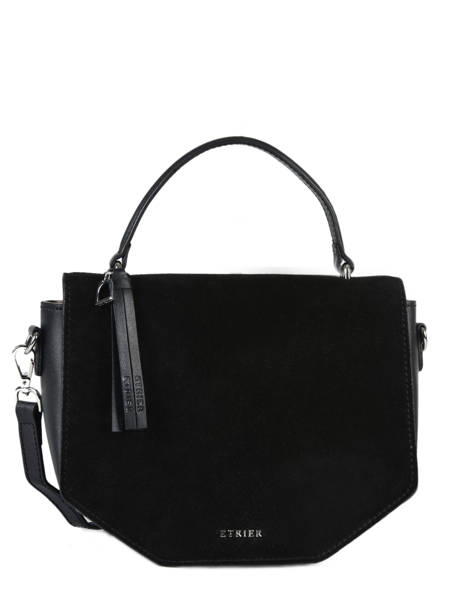 Sac Bandoulière Caleche Cuir Etrier Noir caleche ECAL013B