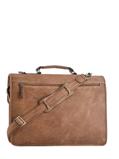 Briefcase 3 Compartments Etrier Black spider S34207 other view 3