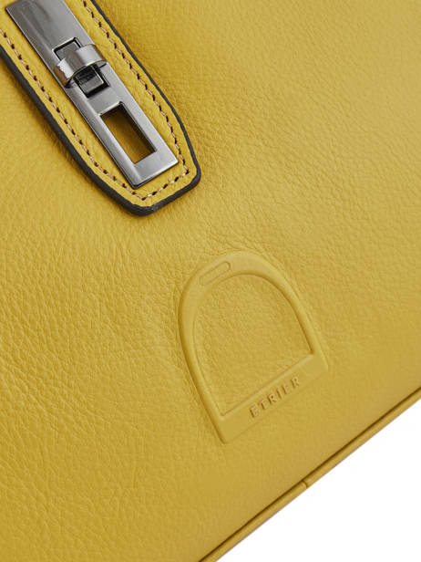 Sac Porté Main M Balade Cuir Etrier Jaune balade EBAL09 vue secondaire 2