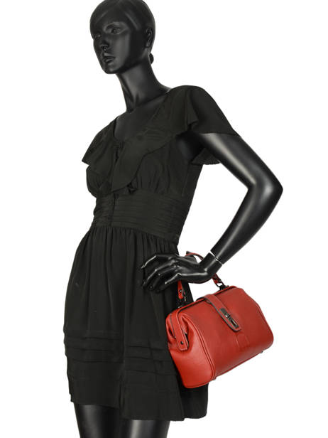 Sac Porté Main S Balade Cuir Etrier Rouge balade EBAL10 vue secondaire 3