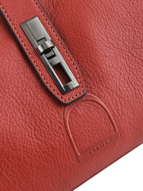 Sac Porté Main S Balade Cuir Etrier Rouge balade EBAL10 vue secondaire 2