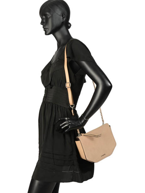 Sac Bandoulière Caleche Cuir Etrier Rose caleche ECAL012B vue secondaire 2