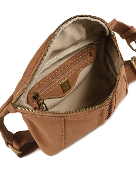 Sac Banane Natte Cuir Etrier Marron natte ENTT10 vue secondaire 4