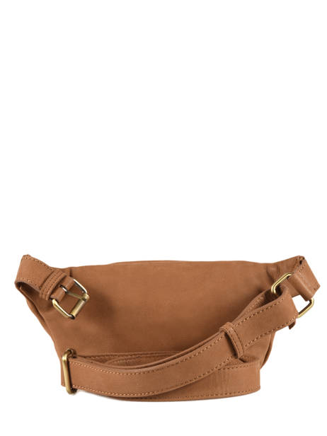 Sac Banane Natte Cuir Etrier Marron natte ENTT10 vue secondaire 3