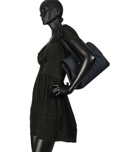 Sac Shopping Tradition Cuir Etrier Bleu tradition EHER27 vue secondaire 2