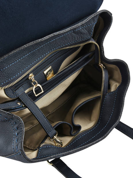 Sac Shopping Tradition Cuir Etrier Bleu tradition EHER27 vue secondaire 5