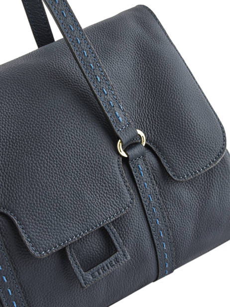 Sac Shopping Tradition Cuir Etrier Bleu tradition EHER27 vue secondaire 1