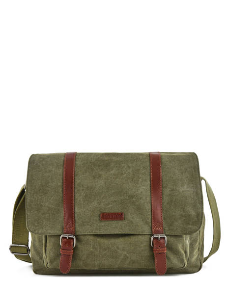 Messenger Bag Etrier Green canvas ECAN02