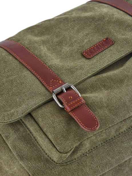 Messenger Bag Etrier Green canvas ECAN02 other view 1