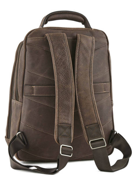 Sac à Dos Business 2 Compartiments + Pc 15'' Etrier Marron spider ESPI03 vue secondaire 3