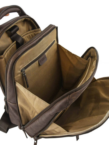 Sac à Dos Business 2 Compartiments + Pc 15'' Etrier Marron spider ESPI03 vue secondaire 4