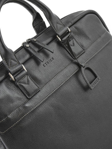 Porte-documents 2 Compartiments + Pc 15'' Etrier Noir flandres EFLA04 vue secondaire 2