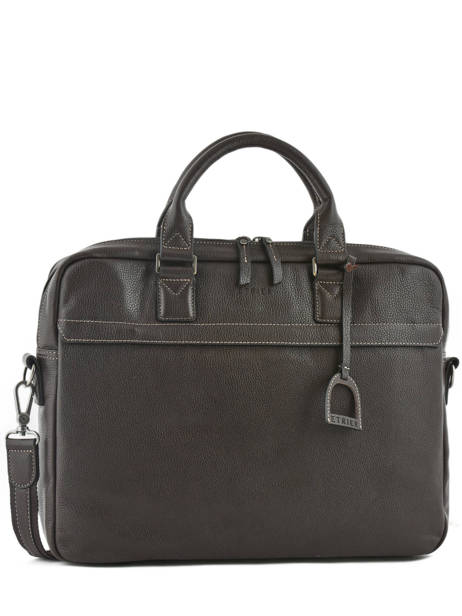 Briefcase 2 Compartments + 15'' Pc Etrier Brown flandres EFLA04