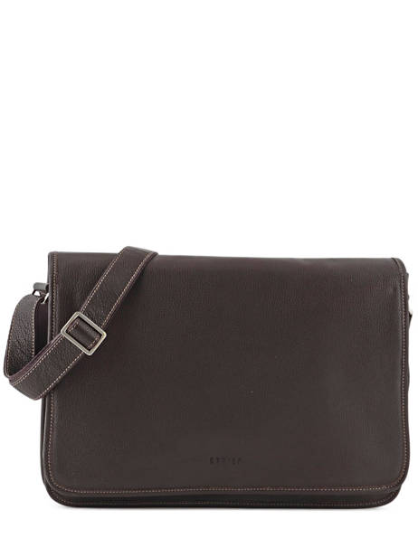 Besace Business 1 Compartiment Etrier Marron flandres EFLA08